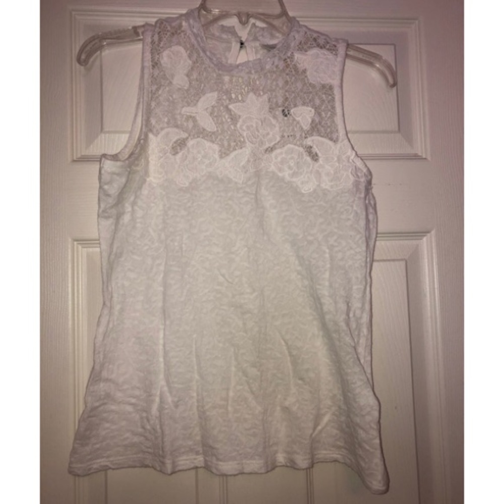 Lucky Brand White Lace Tank